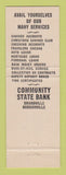 Matchbook Cover - Community State Bank Grandville MI