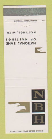 Matchbook Cover - National Bank of Hastings MI