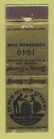 Matchbook Cover - Society for Savings Bank Cleveland OH 1949