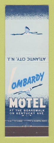 Matchbook Cover - Lombardy Motel Atlantic City NJ