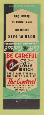 Matchbook Cover - Boyd Fair Insurance Kenton OH
