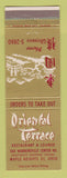 Matchbook Cover - Oriental Terrace Restaurant Maple Heights OH