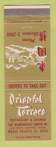 Matchbook Cover - Oriental Terrace Restaurant Maple Heights OH