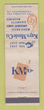 Matchbook Cover - Kays Music Company Vending Amusement Vandergrift  PA WEAR