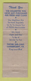 Matchbook Cover - Kays Music Company Vending Amusement Vandergrift  PA WEAR
