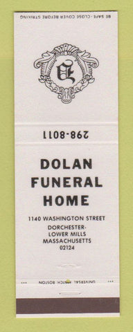 Matchbook Cover - Dolan Funeral Home Dorchester MA