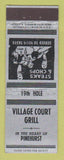 Matchbook Cover - Village Court Grill Pinehurst NC
