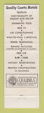Matchbook Cover - Quality Courts Motels Town House Youngstown OH
