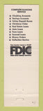Matchbook Cover - Thompson Savings Bank Hudson Manitou Beach MI