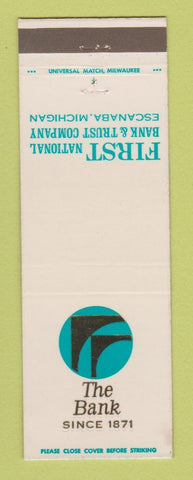 Matchbook Cover - First National Bank and Trust Escanaba MI