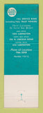 Matchbook Cover - First National Bank and Trust Escanaba MI