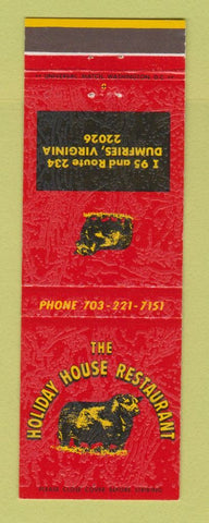 Matchbook Cover - Holiday House Restaurant Dumfries VA