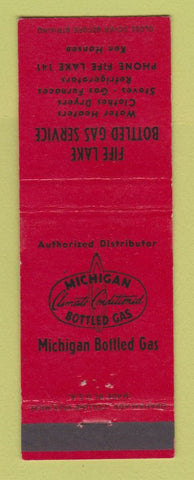 Matchbook Cover - Fife Lake Bottled Gas MI low phone #