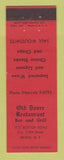 Matchbook Cover - Old Dover Restaurant Bar Grill Bronx NY Saul Wolfowitz