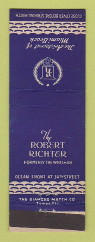 Matchbook Cover - Robert Richter Hotel Miami Beach FL