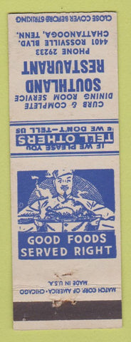 Matchbook Cover - Southland Restaurant Chattanooga TN