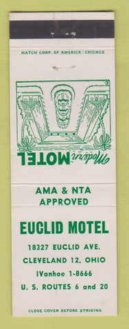 Matchbook Cover - Euclid Motel Cleveland OH