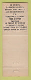 Matchbook Cover - Euclid Motel Cleveland OH