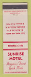 Matchbook Cover - Sunrise Motel Niagara Falls NY