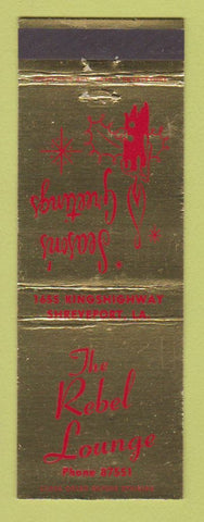 Matchbook Cover - The Rebel Lounge Shreveport LA Christmas