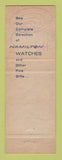 Matchbook Cover - Hamilton Watches John Rich Jewelry Painesville OH