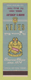 Matchbook Cover - Gruen Watches David's Jewelry Berea OH