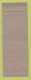 Matchbook Cover - Detroit Club MI WEAR