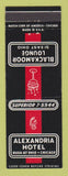 Matchbook Cover - Alexandria Hotel Chicago IL