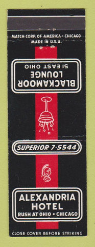 Matchbook Cover - Alexandria Hotel Chicago IL