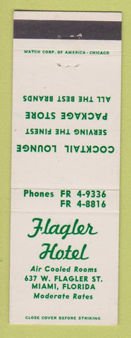 Matchbook Cover - Flagler Hotel Miami FL