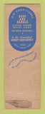 Matchbook Cover - Webster Hall Pittsburgh PA