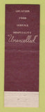 Matchbook Cover - 90's Tap LaSalle Hotel Chicago IL