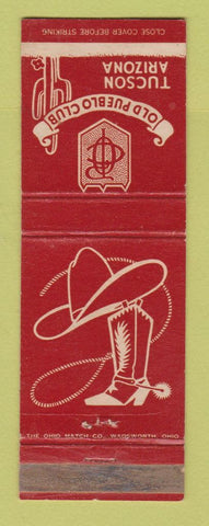 Matchbook Cover - Old Pueblo Club Tucson AZ WEAR