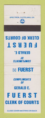 Matchbook Cover - Gerald Fuerst Clerk of Courts Election WEAR
