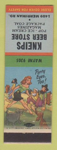 Matchbook Cover - Kneips Beer Store Westland? MI? Hillbilly