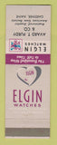 Matchbook Cover - Elgin Watches Avard Purdy Jewelry Gardiner ME