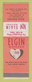 Matchbook Cover - Elgin Watches Kelvin Schroeder Jewelry South Milwaukee WI