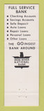 Matchbook Cover - Iron River National Bank MI