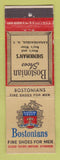 Matchbook Cover - Bostonian Men's Shoes Shenkman's Canandaigua NY