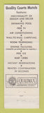 Matchbook Cover - Quality Courts Motels Crislip Motor Lodge Grafton WV