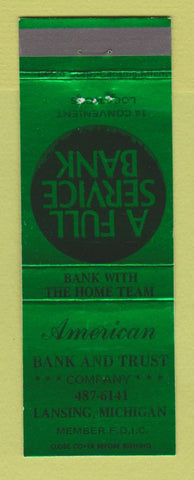 Matchbook Cover - American Bank and Trust Lansing MI