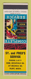 Matchbook Cover - Sy and Fred's Service Flint MI