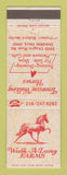 Matchbook Cover - Walk A Long Farms Chagrin Falls OH