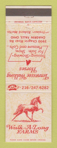 Matchbook Cover - Walk A Long Farms Chagrin Falls OH