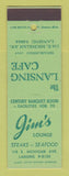 Matchbook Cover - Lansing Cave MI Jim's Lounge