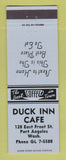 Matchbook Cover - Duck Inn Cafe Port Angeles WA