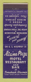 Matchbook Cover - Alamo Plaza Motel Restaurant Bar Tomahawk WI