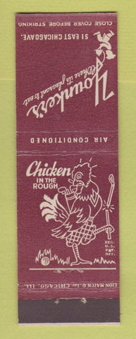 Matchbook Cover - Youker's Restaurant Chicken in the Rough Chicago IL