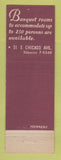 Matchbook Cover - Youker's Restaurant Chicken in the Rough Chicago IL