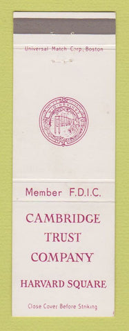 Matchbook Cover - Cambridge Trust Company MA